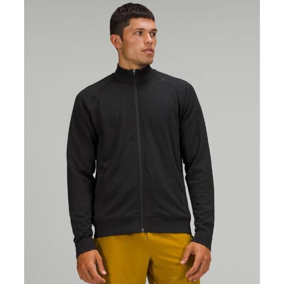 Lululemon Engineered Warmth Jacket Mens Size 2XL Black Knit Full Zip Outdoor - Picture 1 of 9